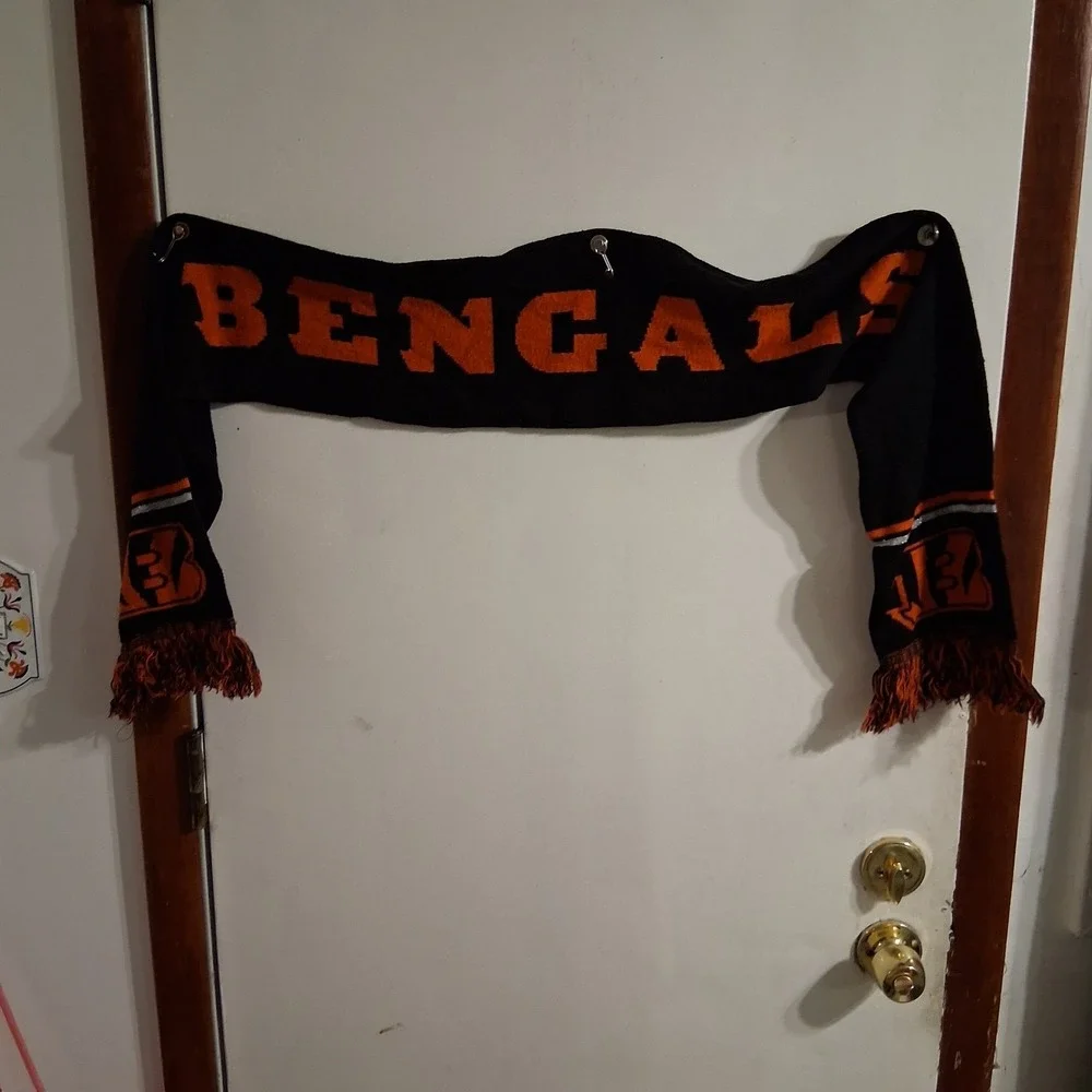 Cincinnati Bengals NFL‎ Football Winter Scarf EUC Excellent Condition